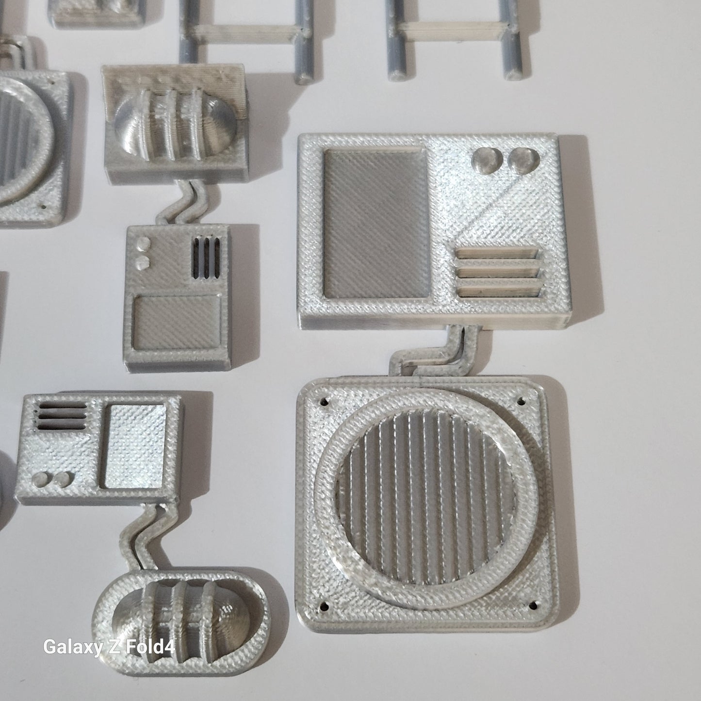 1:12 scale Sci-Fi Greebles Kitbash Set 27 pcs Cyberpunk Control Panels Switches Lights