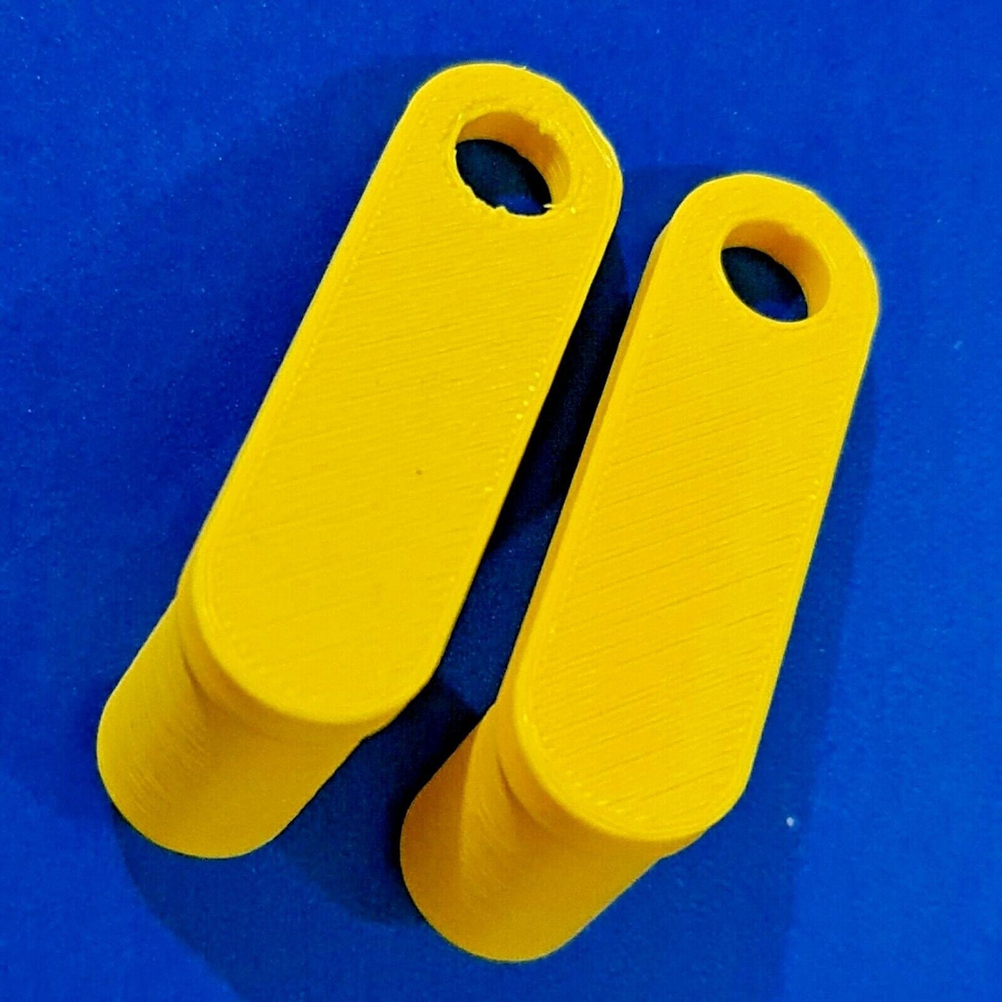 2 x Square 8x8mm Gas Electric Meter Box Utility Key Cupboard Yellow PLA Bio