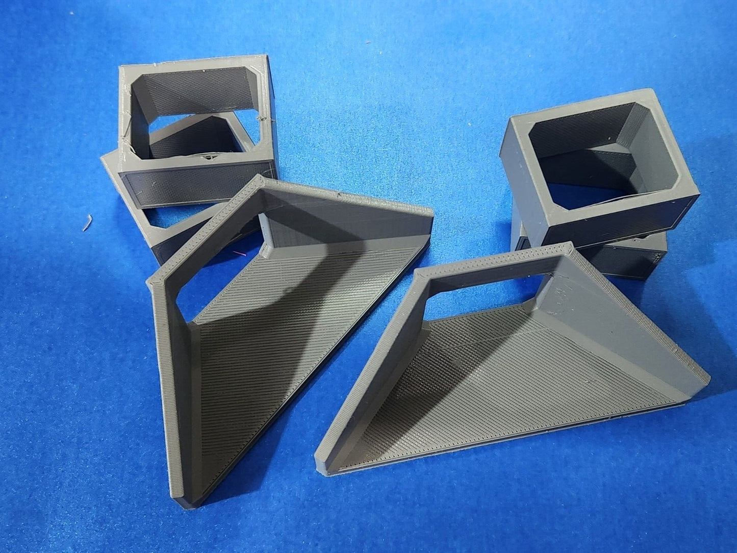 OO Gauge 1:76 Scale 6 Piece Culvert Set 2.5x2.0m in Concrete Grey, Water Outlet