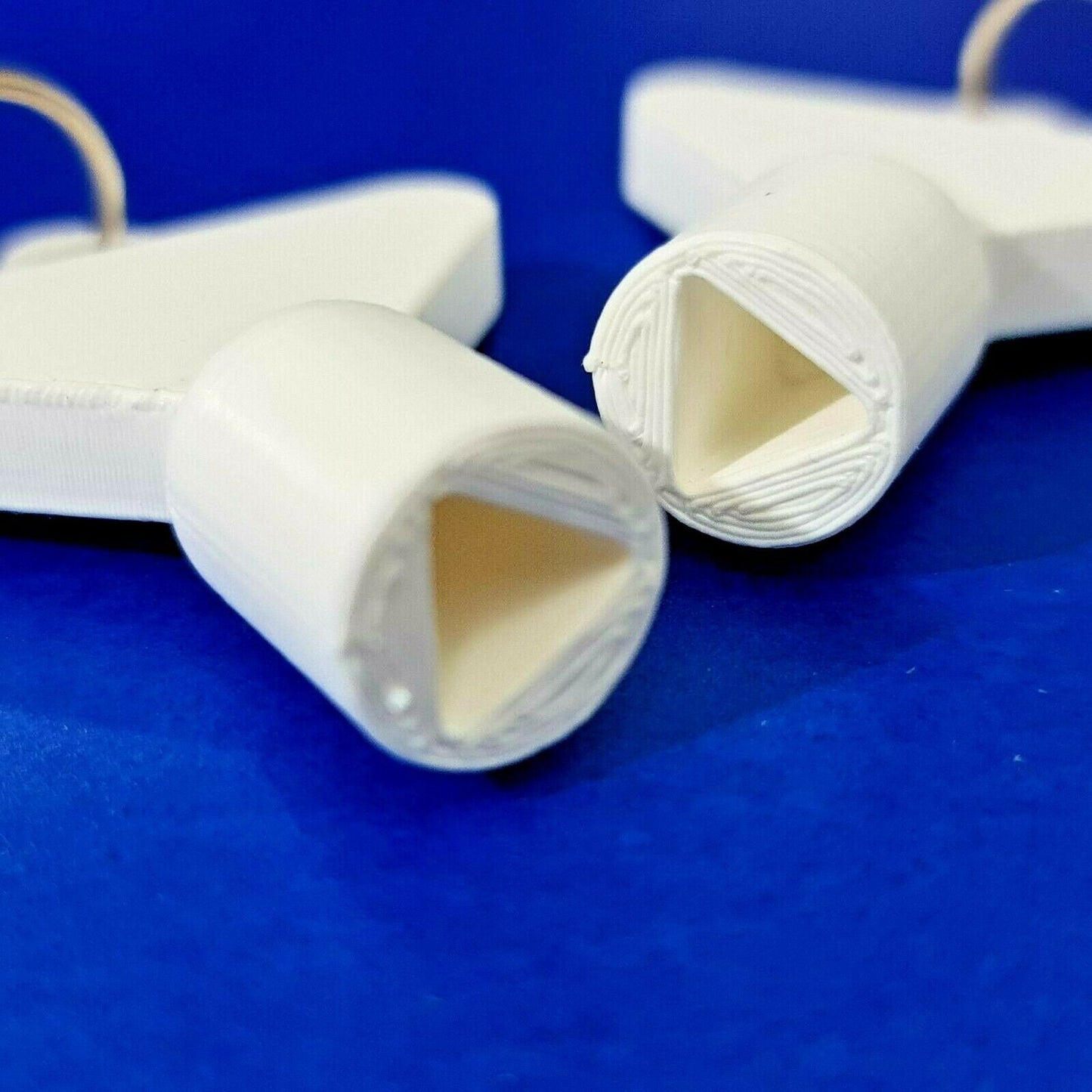 2 x Gas Electric Meter Box Utility Key Cupboard White PLA Plastic Biodegradable