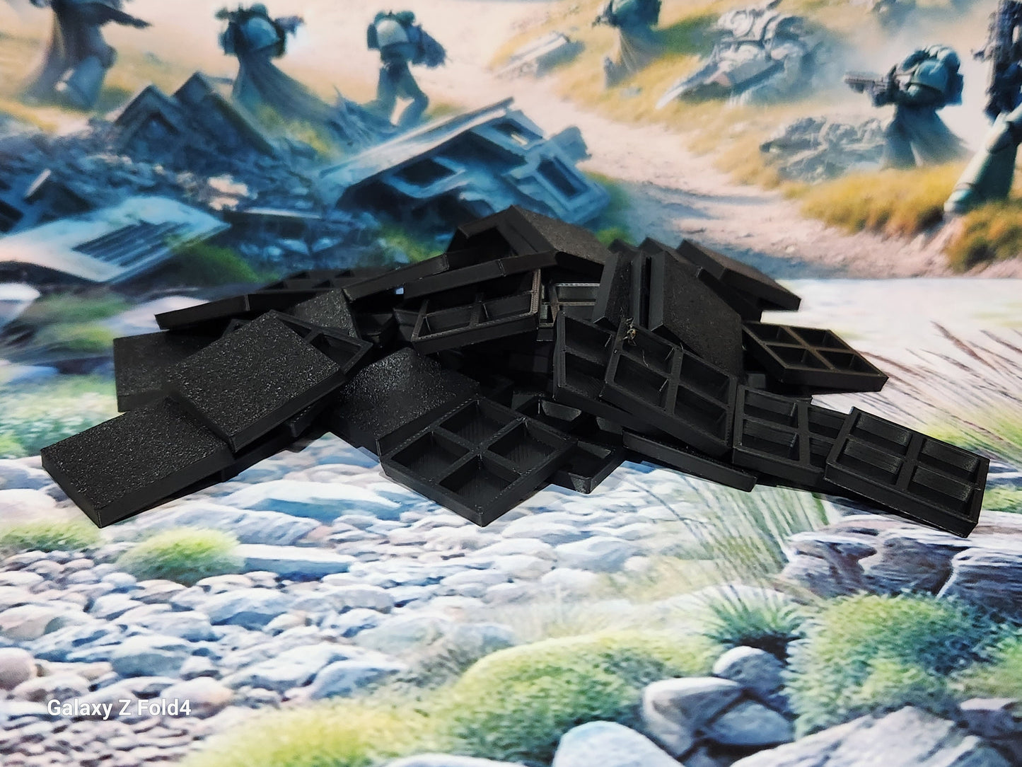 25mm Square Wargaming Bases EXTRA Durable Plastic War gaming - Tabletop Games
