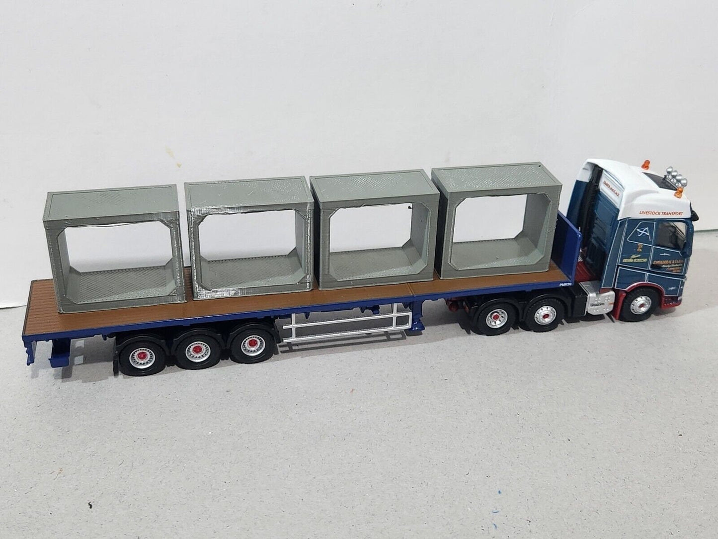 Pack of 4 2.5x2.0m 00 Gauge 1:76 Scale 1pc pre cast concrete Culverts Train Set