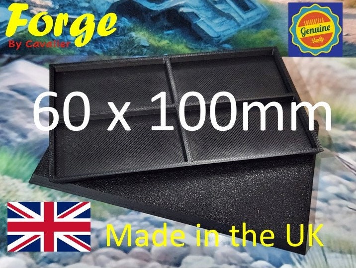 60 x 100mm Rectangle Wargaming Bases PLA Plastic War gaming - Tabletop Games
