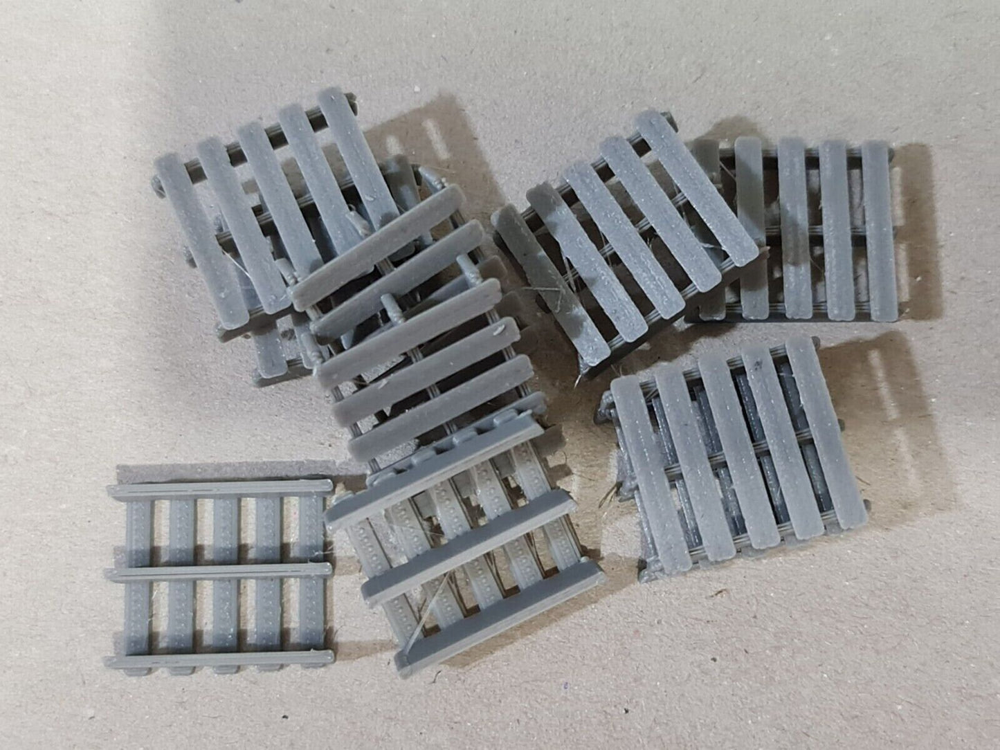 New Grey Pallets O Gauge 1:48 Scale Models Train Railway (10 Pack)