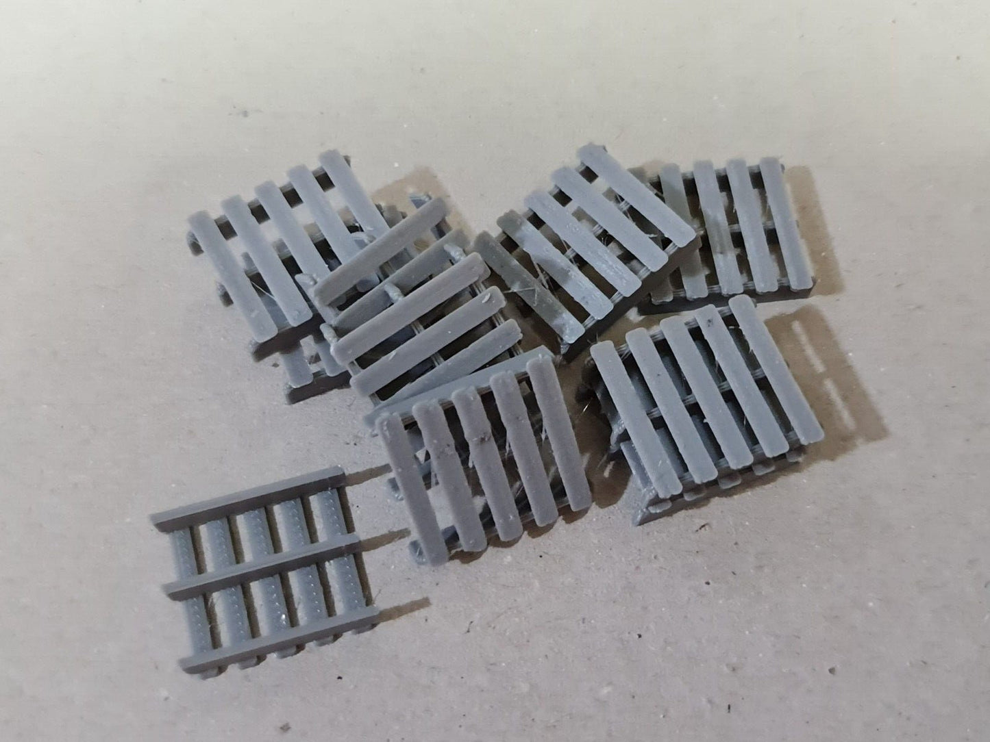 New Grey Pallets O Gauge 1:48 Scale Models Train Railway (10 Pack)