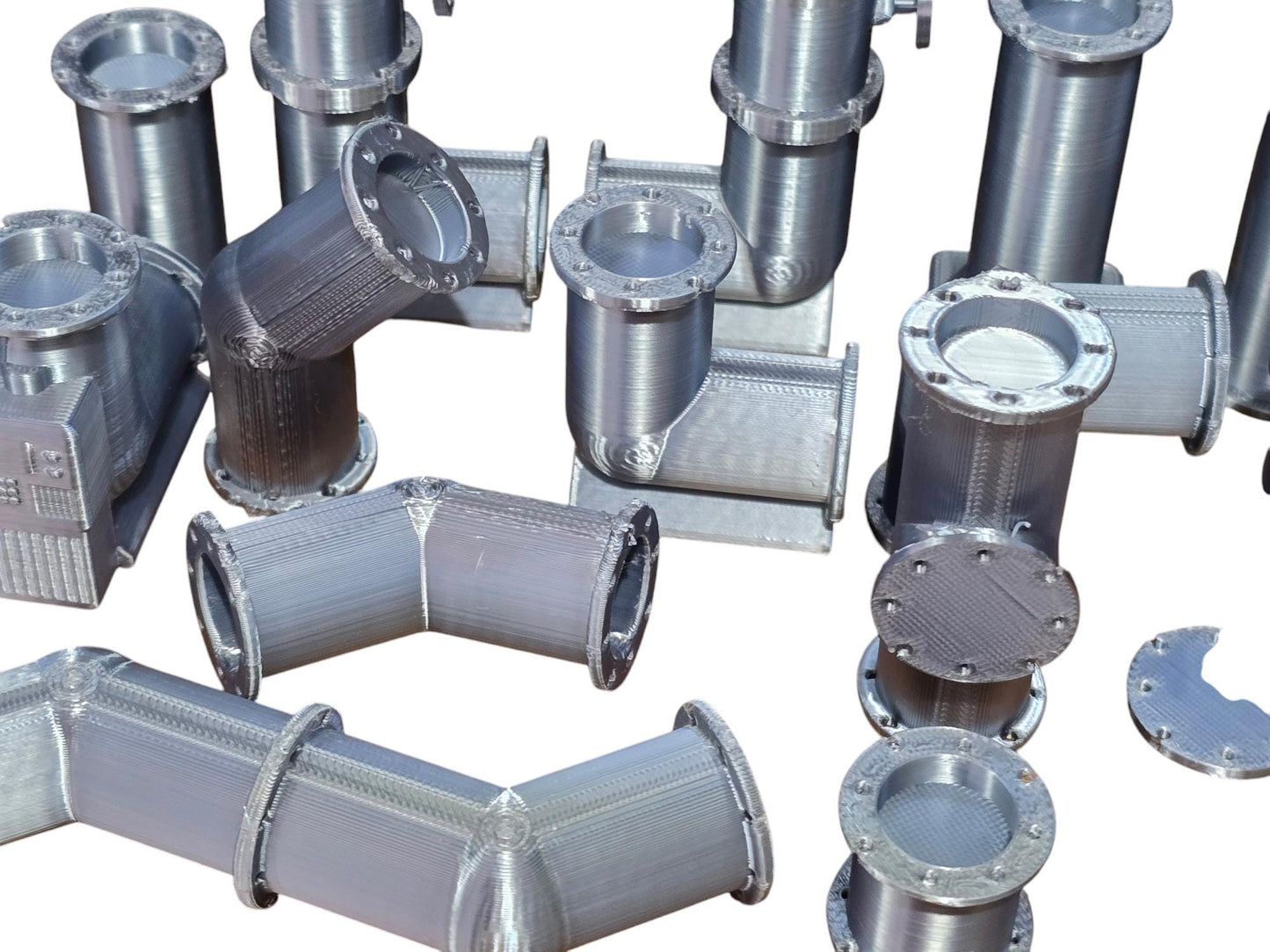 Above Ground Pipelines 18pcs Sci-Fi Modelling Diorama Wargaming Warhammer 40k Add on Set