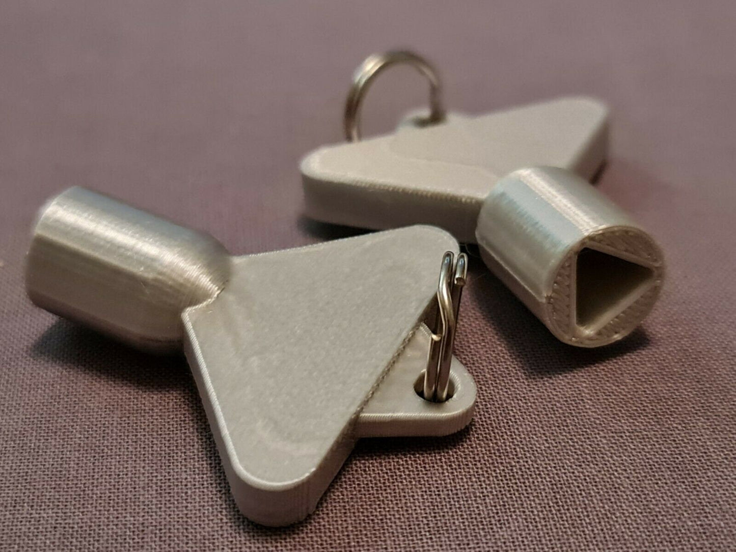 2 x Gas Electric Meter Box Utility Key Cupboard Silk Silver PLA Plastic
