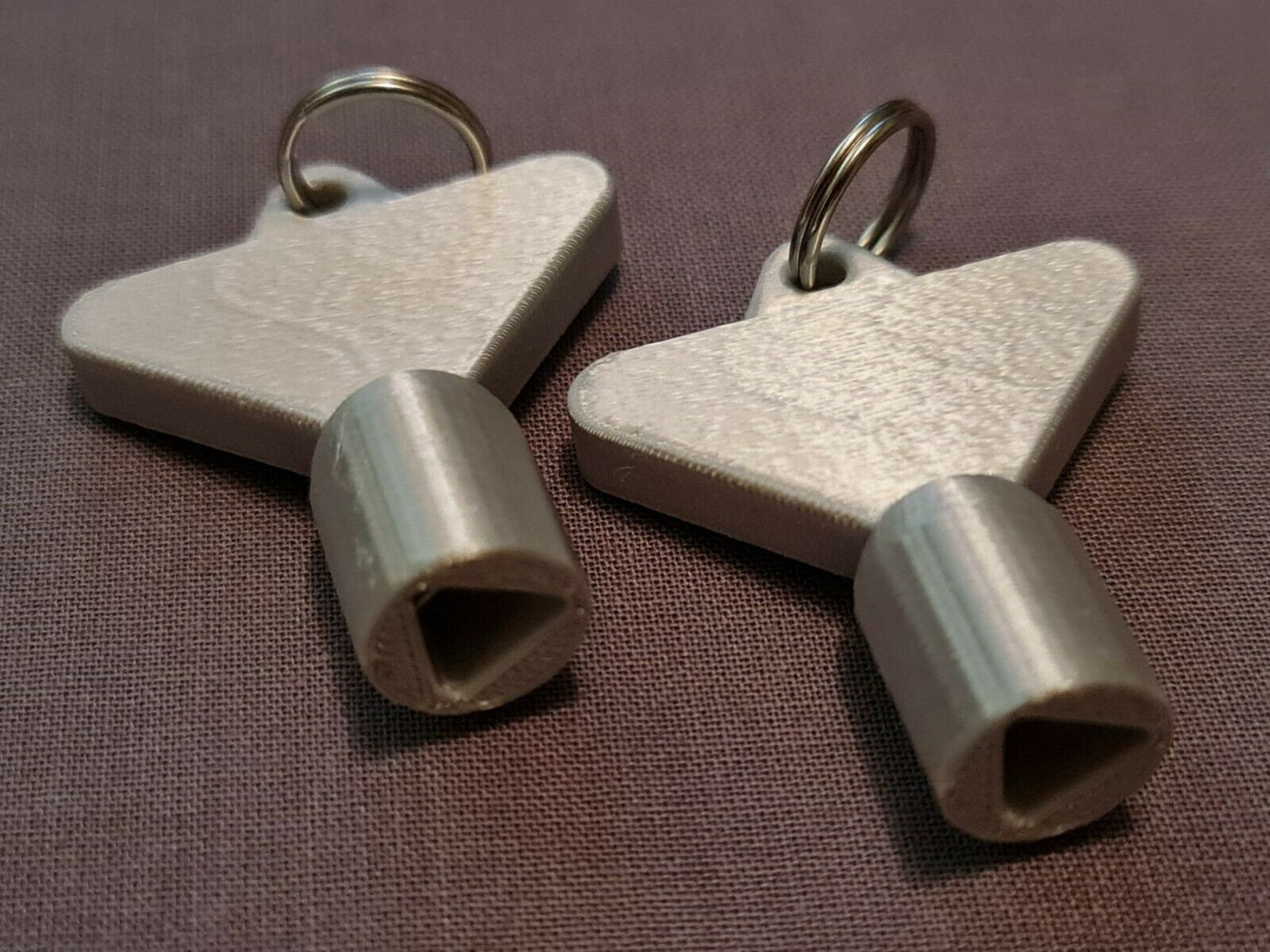 2 x Gas Electric Meter Box Utility Key Cupboard Silk Silver PLA Plastic