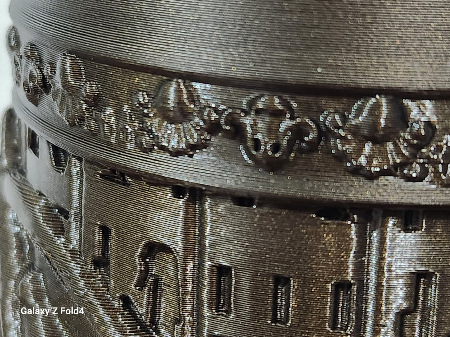 Egypt Egyptology hieroglyphics Pharaoh’s Raided Goblet Chalice in Antique Bronze Colour PLA 3D Printed