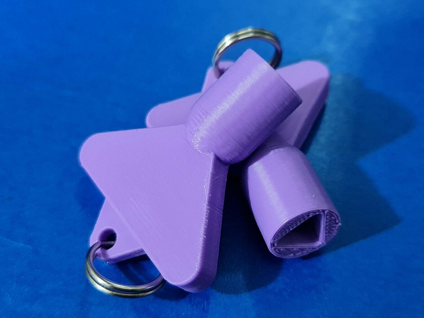2 x Gas Electric Meter Box Utility Key Cupboard Purple PLA Plastic Biodegradable