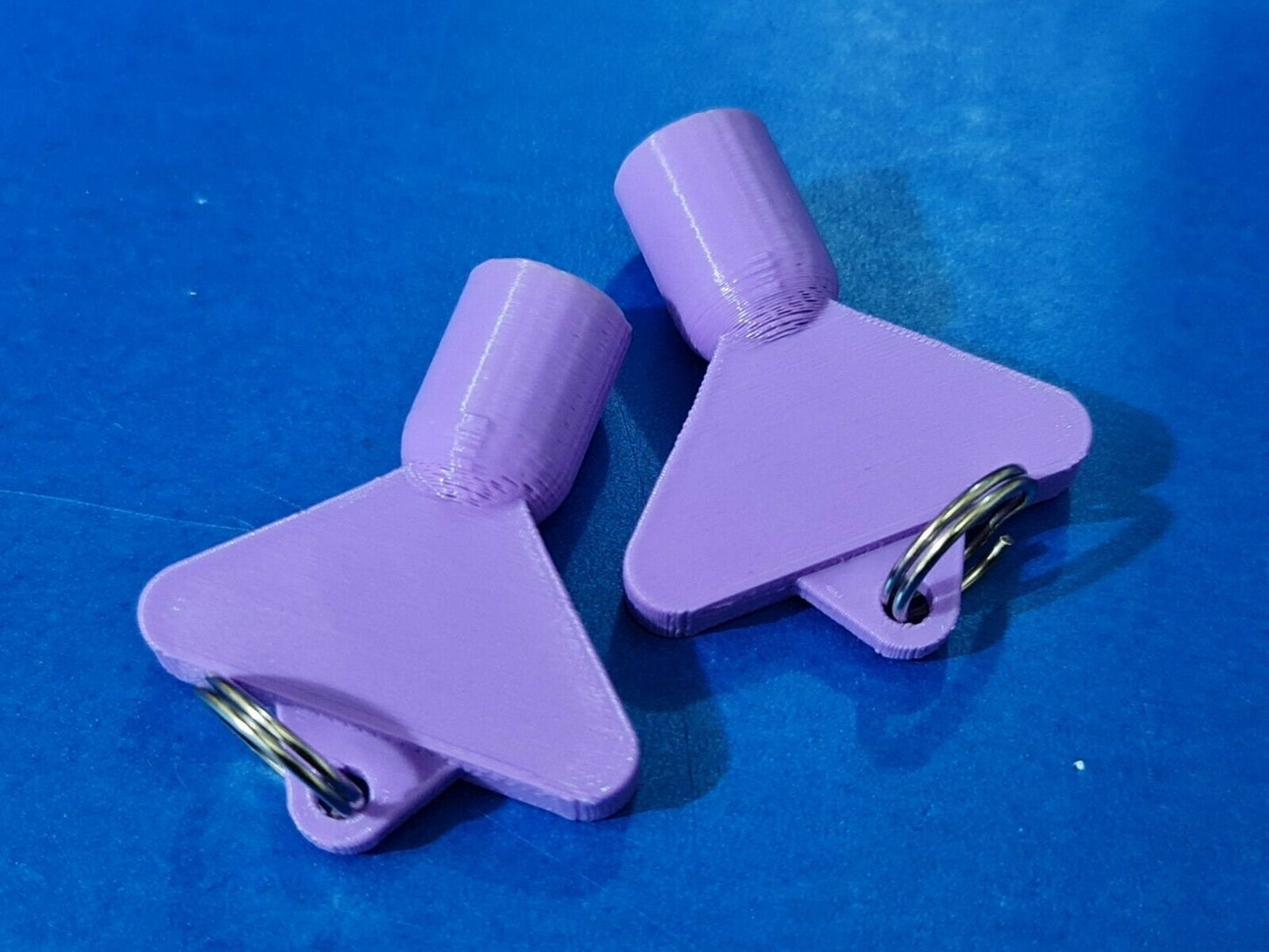 2 x Gas Electric Meter Box Utility Key Cupboard Purple PLA Plastic Biodegradable