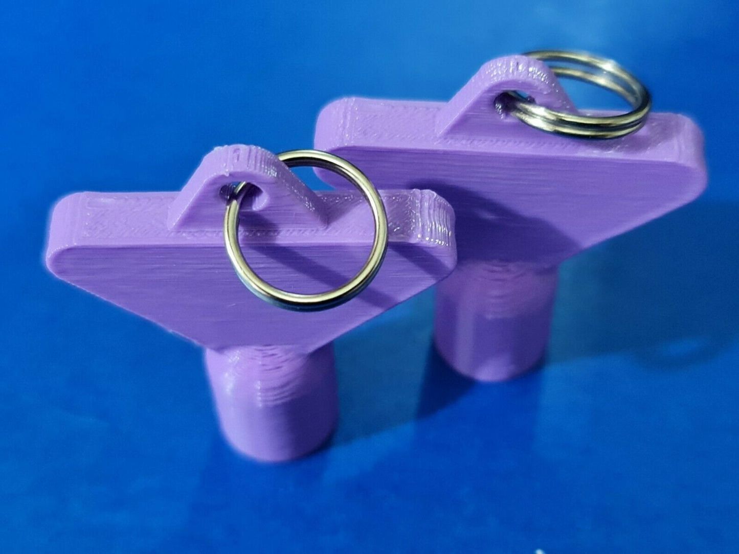 2 x Gas Electric Meter Box Utility Key Cupboard Purple PLA Plastic Biodegradable