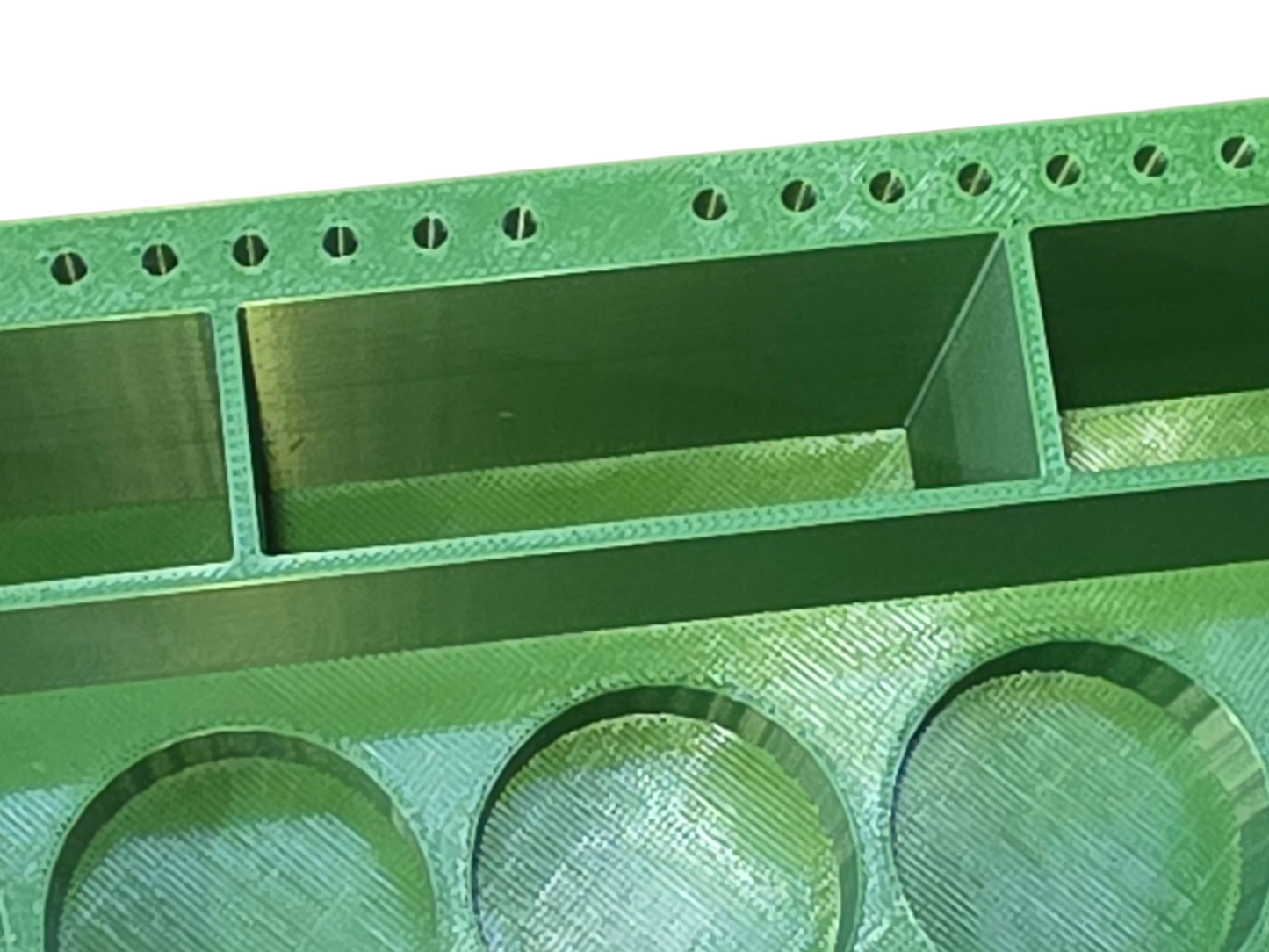 3D Printed Hobby Paint & Brush Holder Organizer - 20 Slots, Multiple Colours
