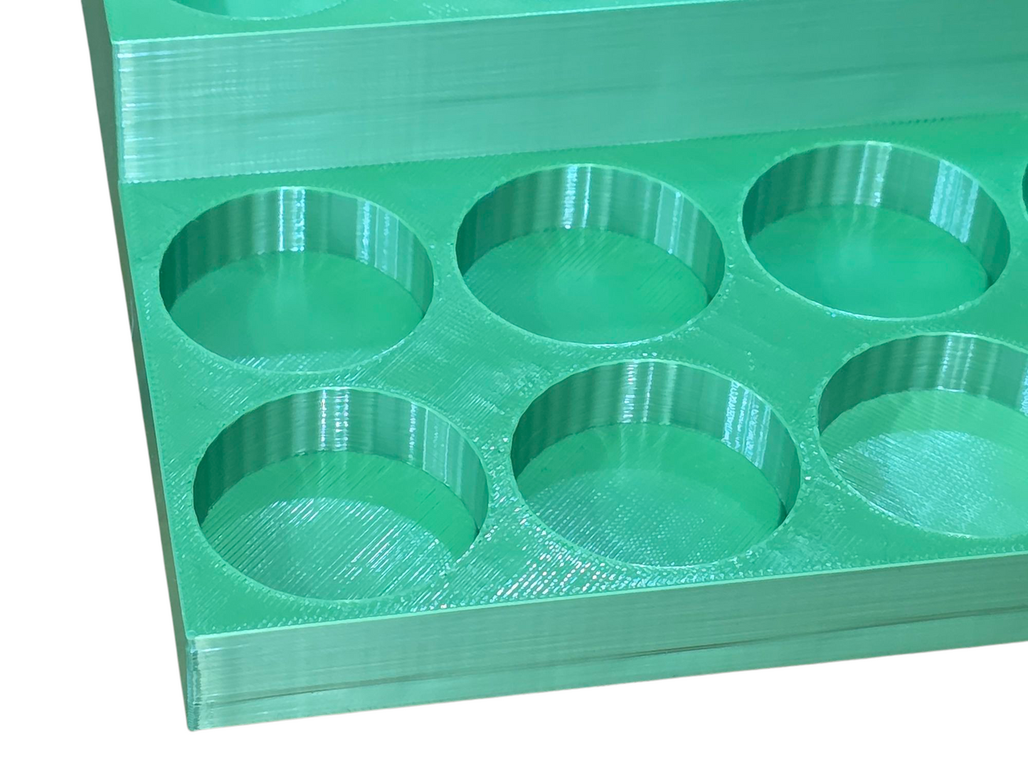3D Printed Hobby Paint & Brush Holder Organizer - 20 Slots, Multiple Colours