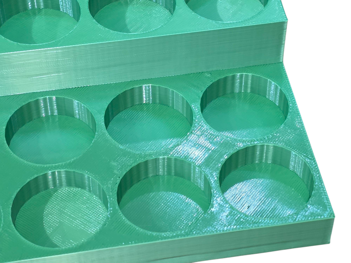 3D Printed Hobby Paint & Brush Holder Organizer - 20 Slots, Multiple Colours