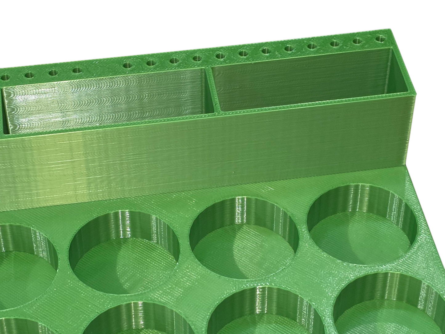 3D Printed Hobby Paint & Brush Holder Organizer - 20 Slots, Multiple Colours
