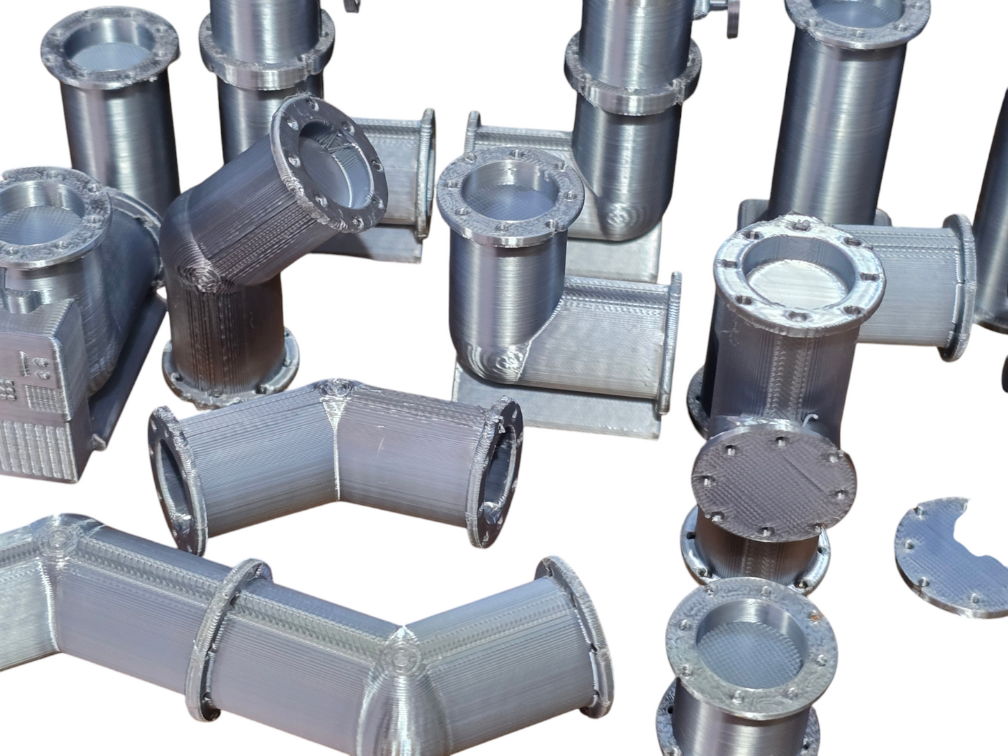Above Ground Pipelines 18pcs Sci-Fi Modelling Diorama Wargaming Warhammer 40k