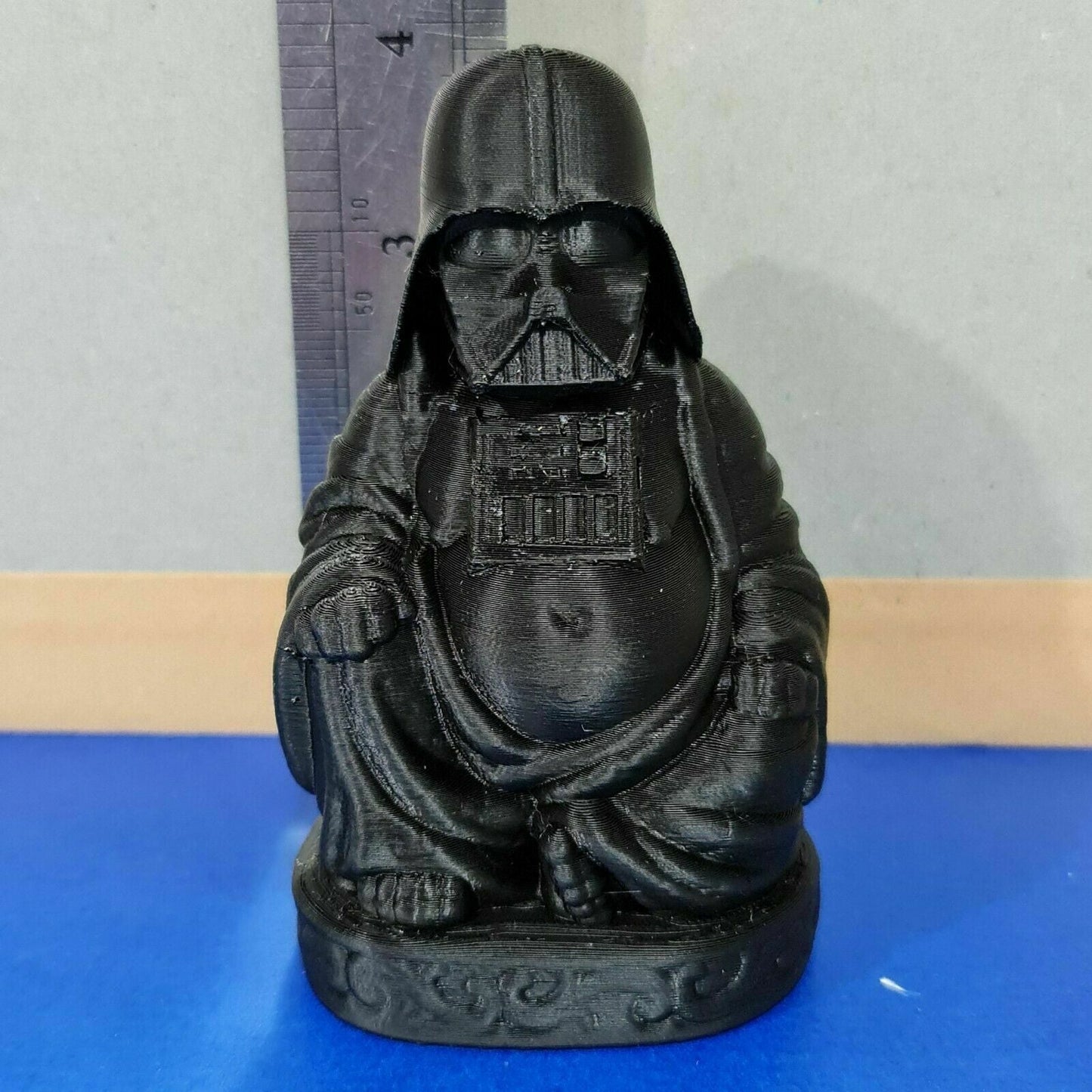 Darth Vadar Pop Buddha Black 3D Printed Star Wars 4 Inch Display Model