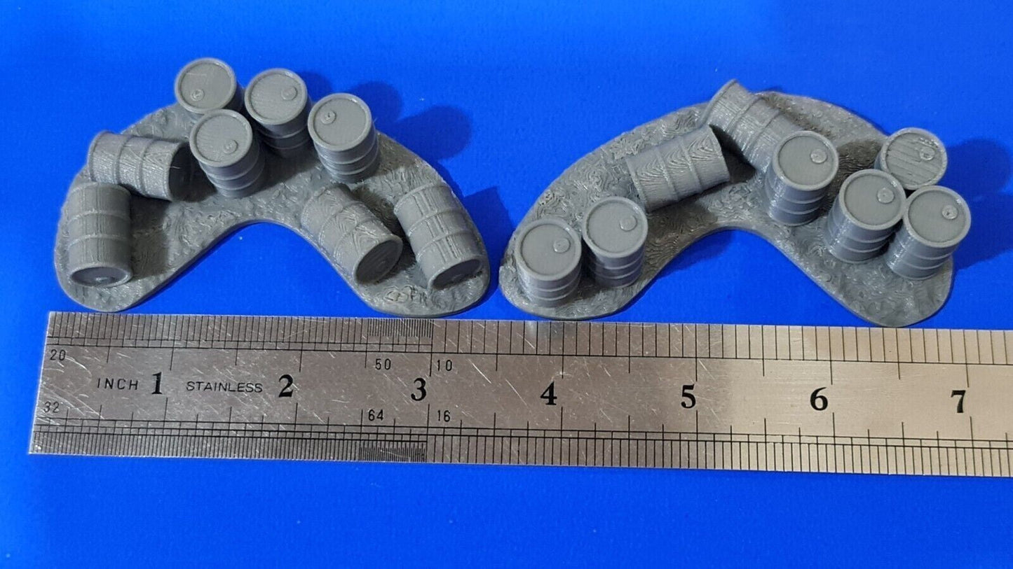 Oil Drum Barrel Scenery Set Terrain 28mm Scale War Gaming Wargames