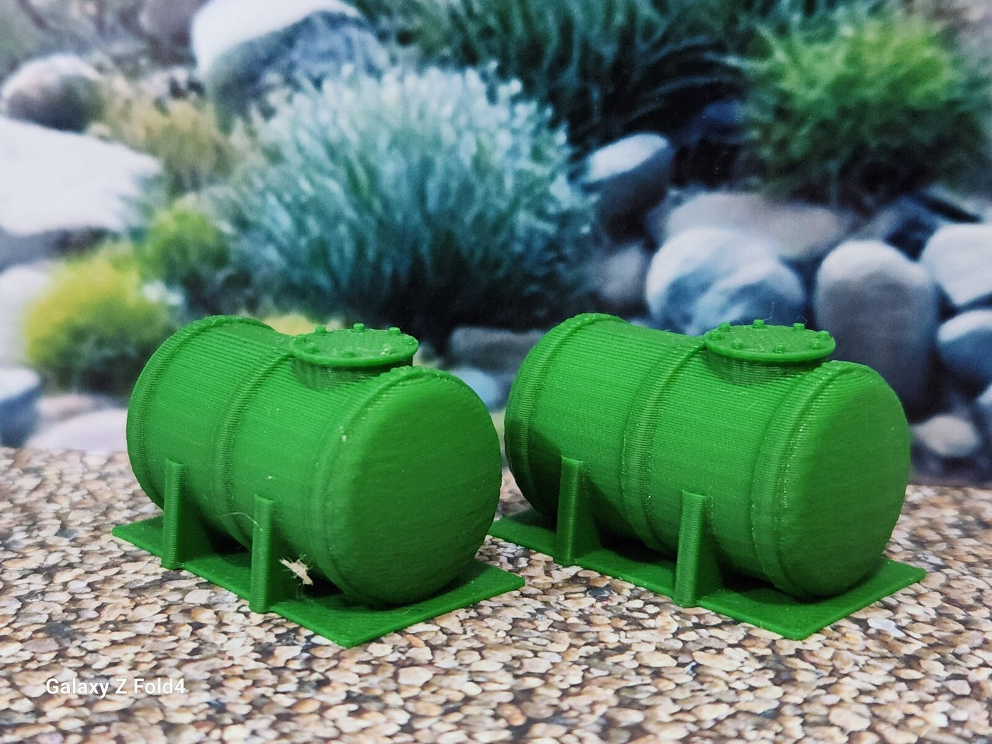 Pack 2 BP Green Gas Fuel Petrol Tank OO Gauge 1:76 Scale Models Train Railway