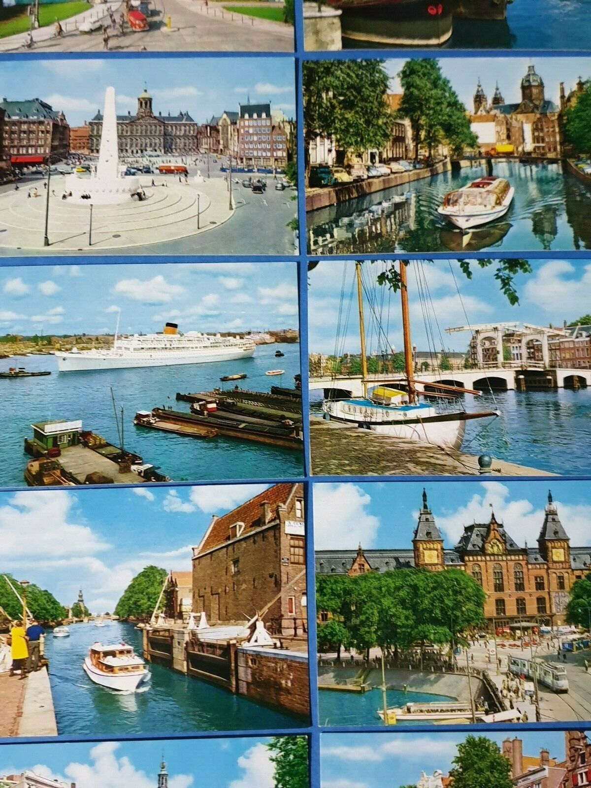 Set 10 Souvenir Images of Amsterdam Holland Netherlands in Wallet EA2