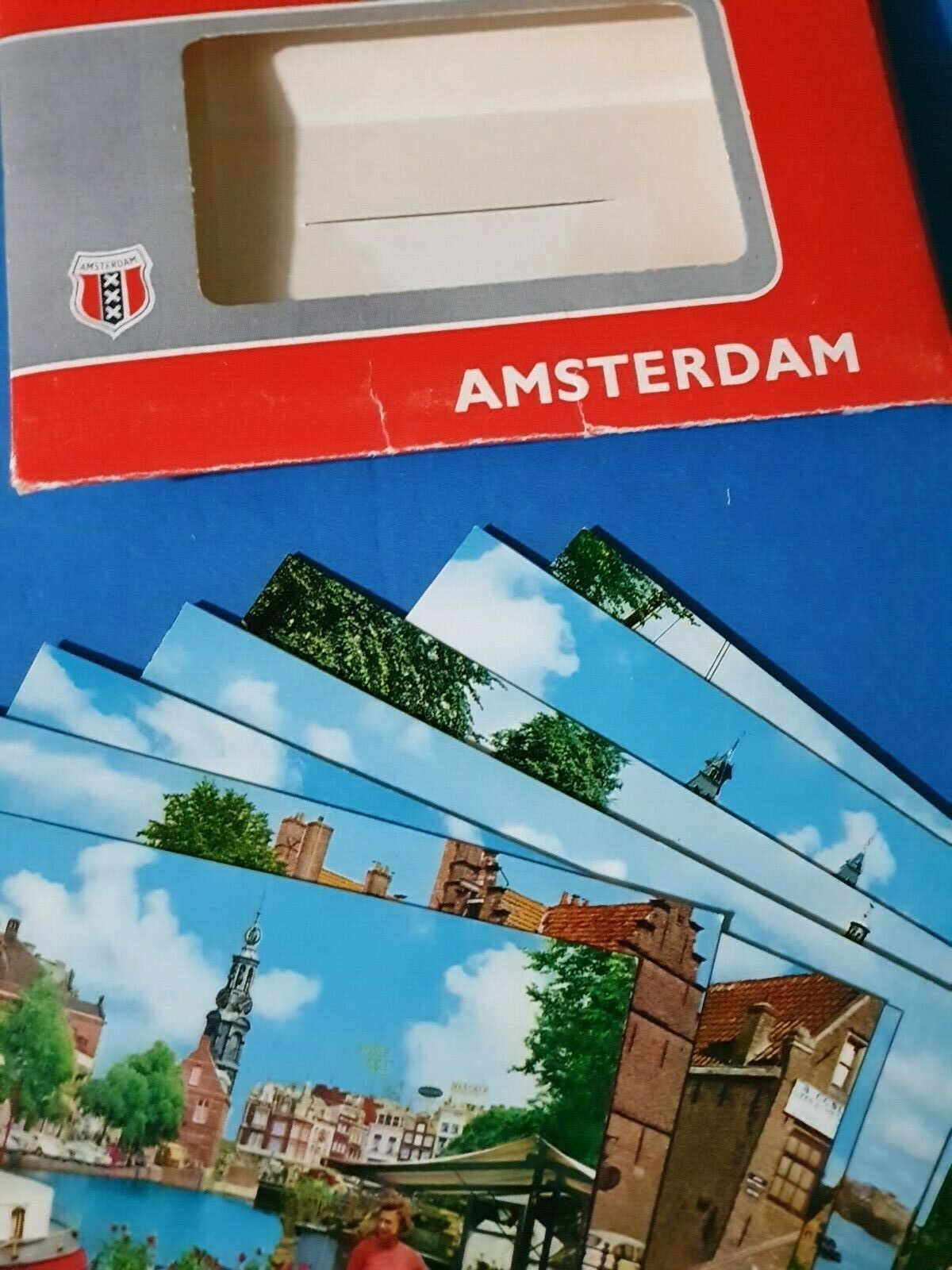 Set 10 Souvenir Images of Amsterdam Holland Netherlands in Wallet EA2