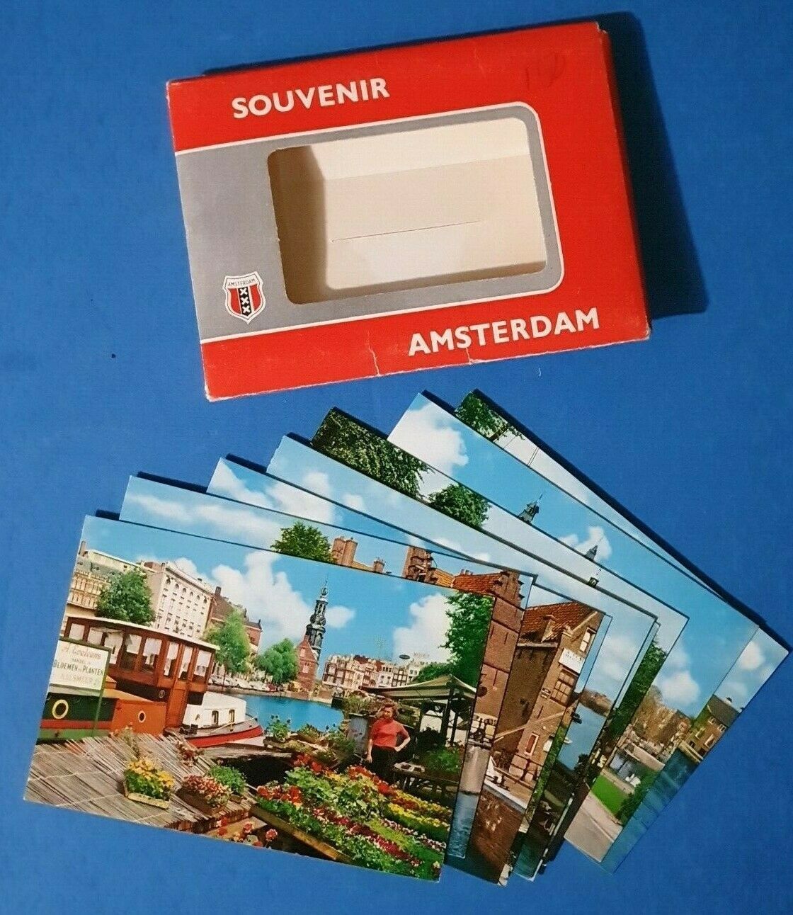 Set 10 Souvenir Images of Amsterdam Holland Netherlands in Wallet EA2