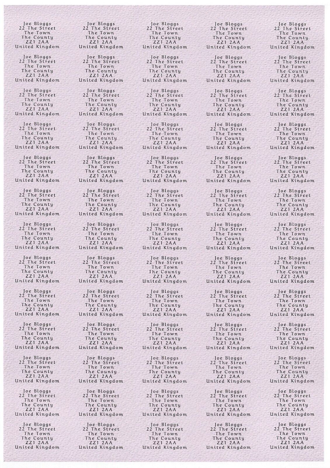 Small Personalised Self Adhesive Name Return Address Sticky Labels Stickers
