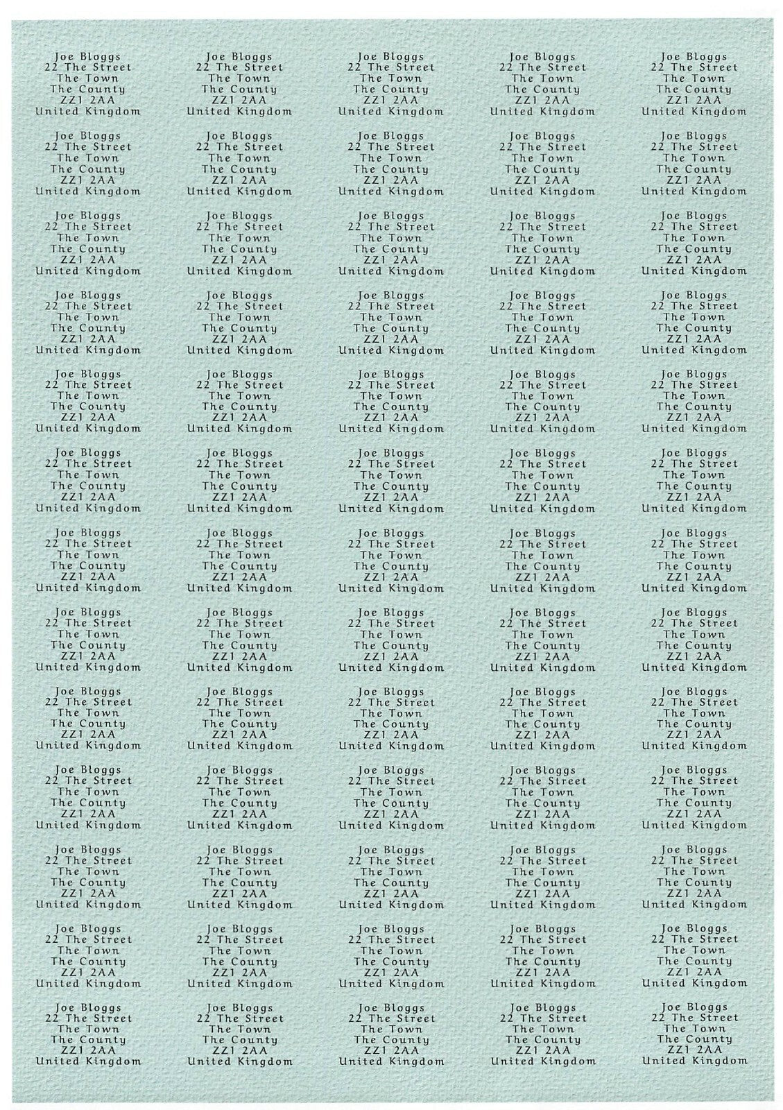 Small Personalised Self Adhesive Name Return Address Sticky Labels Stickers