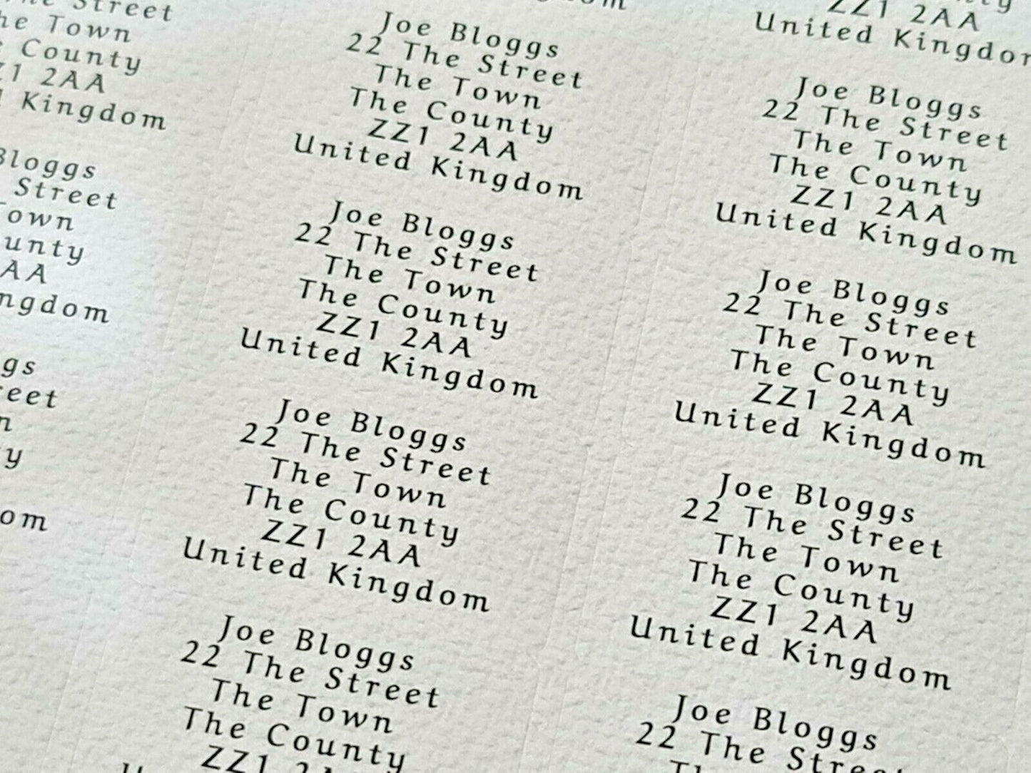 Small Personalised Self Adhesive Name Return Address Sticky Labels Stickers
