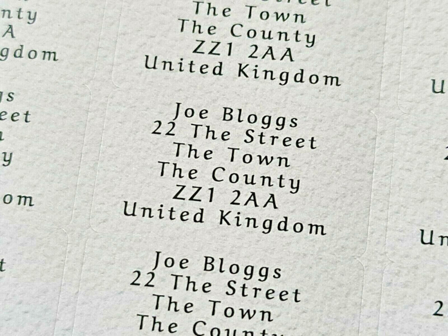 Small Personalised Self Adhesive Name Return Address Sticky Labels Stickers