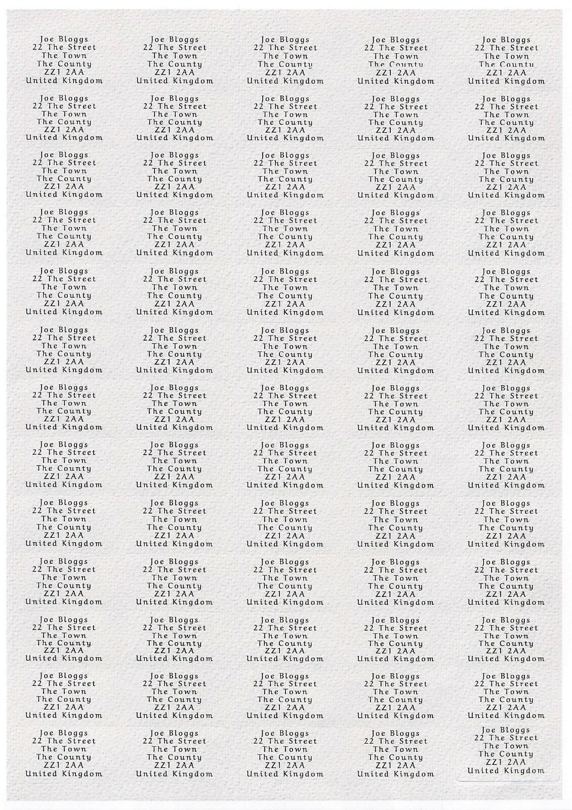 Small Personalised Self Adhesive Name Return Address Sticky Labels Stickers