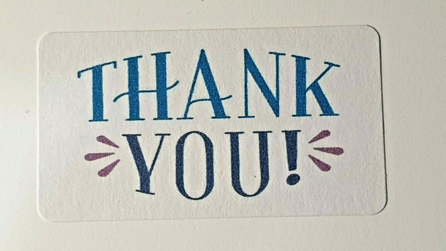 Thank You Sentiment Labels 4 Designs to choose from Awesome Amazing Thanks