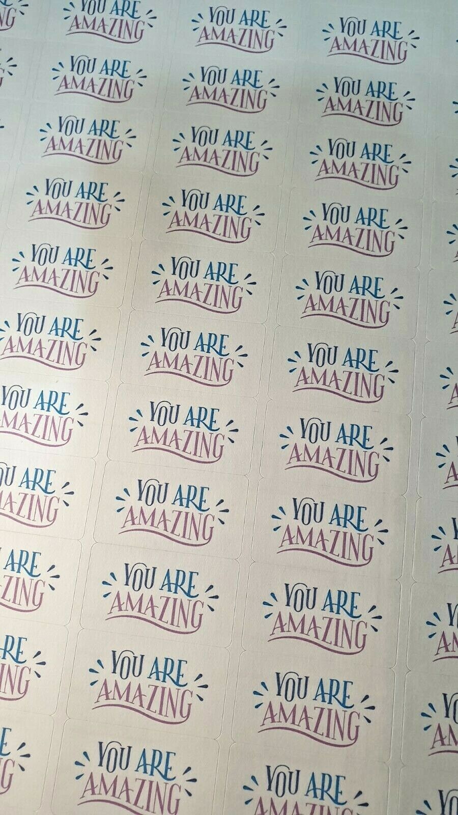 Thank You Sentiment Labels 4 Designs to choose from Awesome Amazing Thanks