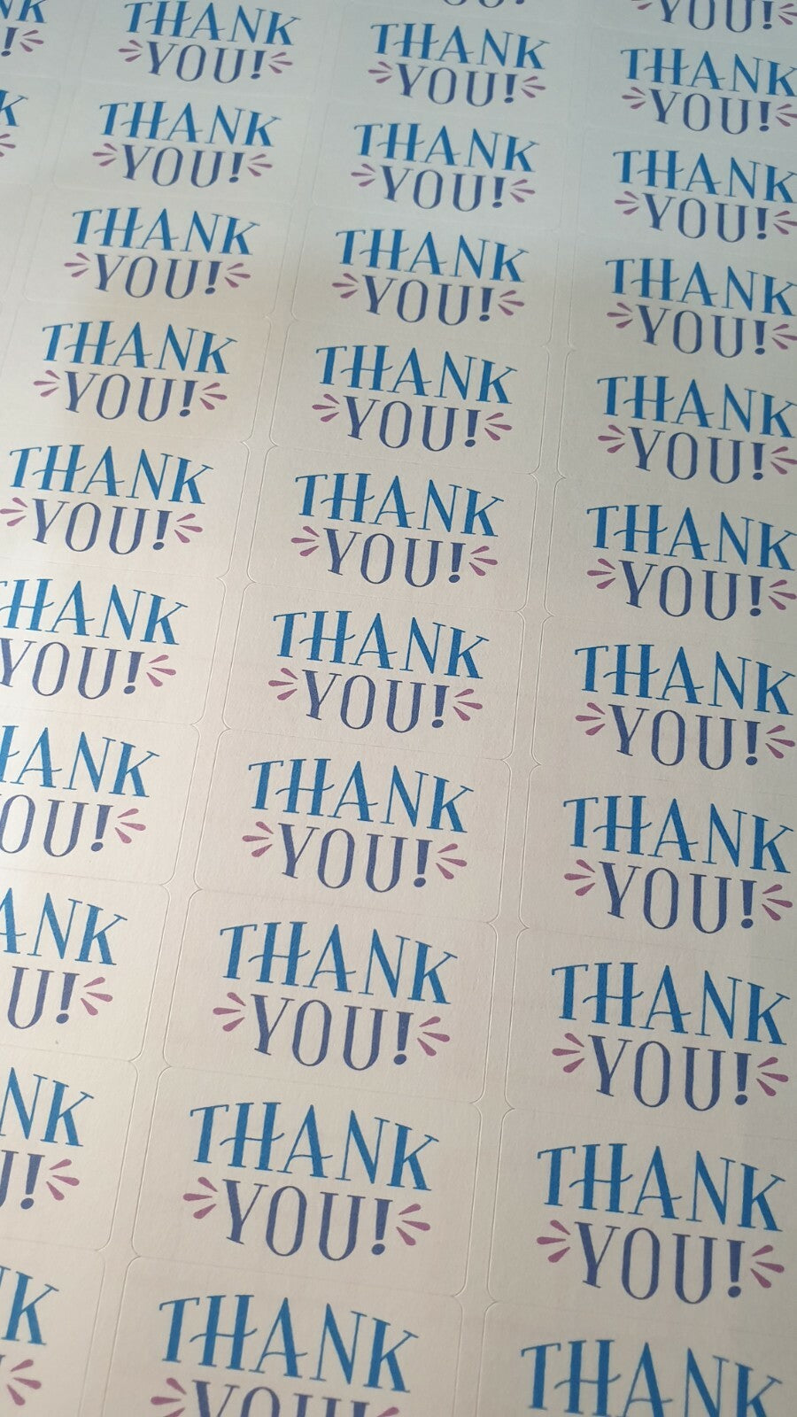 Thank You Sentiment Labels 4 Designs to choose from Awesome Amazing Thanks