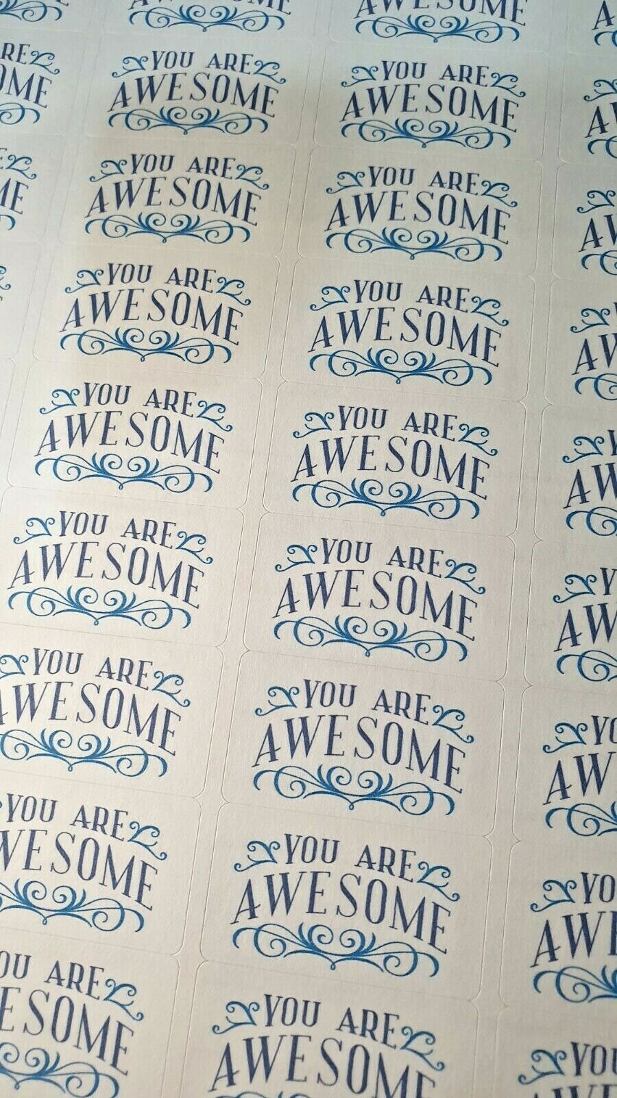 Thank You Sentiment Labels 4 Designs to choose from Awesome Amazing Thanks