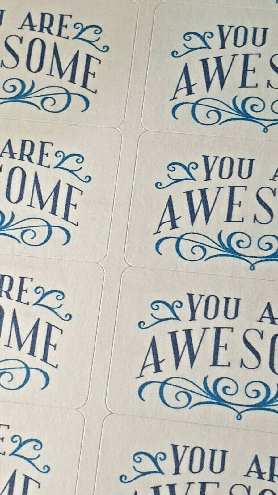 Thank You Sentiment Labels 4 Designs to choose from Awesome Amazing Thanks