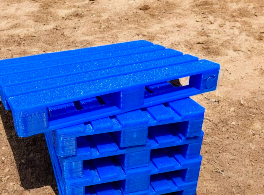 1:14 Scale Euro Pallets – CHEP Style – For Tamiya RC Trucks – Full Load Option
