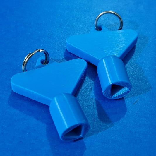 2 x Gas Electric Meter Box Utility Key Cupboard Blue PLA Plastic Biodegradable