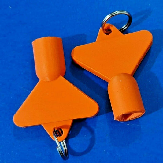 2 x Gas Electric Meter Box Utility Key Cupboard Orange PLA Plastic Biodegradable
