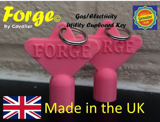 2 x Gas Electric Meter Box Utility Key Cupboard Pink PLA Plastic Biodegradable