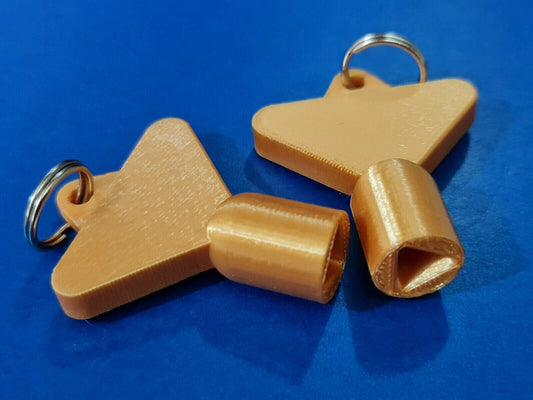 2 x Gas Electric Meter Box Utility Key Cupboard Silk Gold PLA Plastic