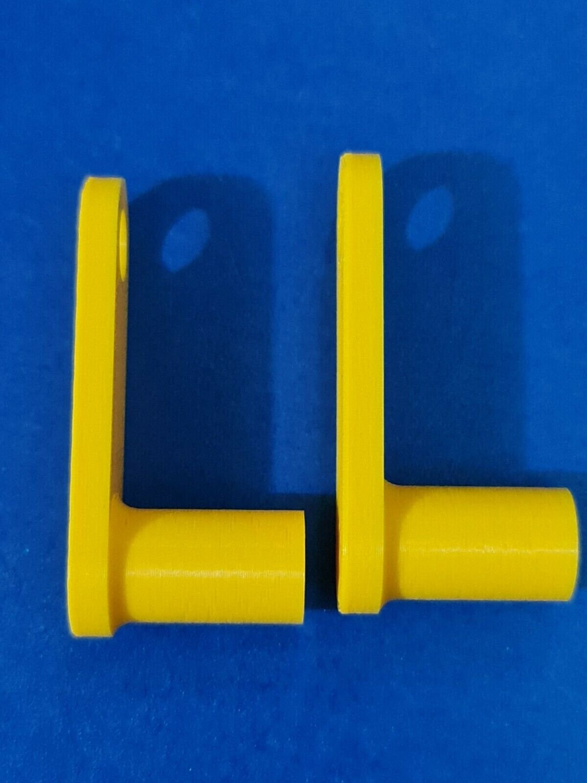 2 x Square 6x6mm Gas Electric Meter Box Utility Key Cupboard Yellow PLA Bio