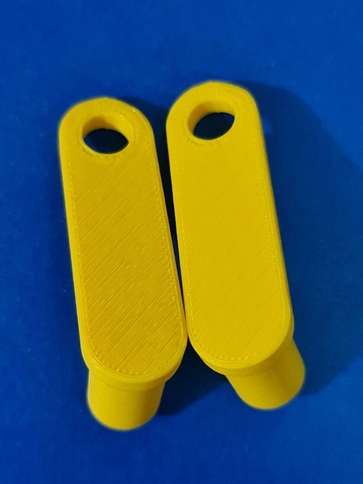 2 x Square 6x6mm Gas Electric Meter Box Utility Key Cupboard Yellow PLA Bio