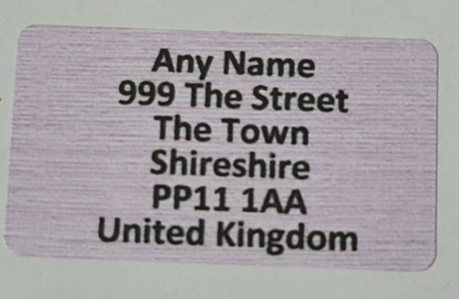260 x Mini Linen Effect Pastel Colours Personalised Name & Address Sticky Labels