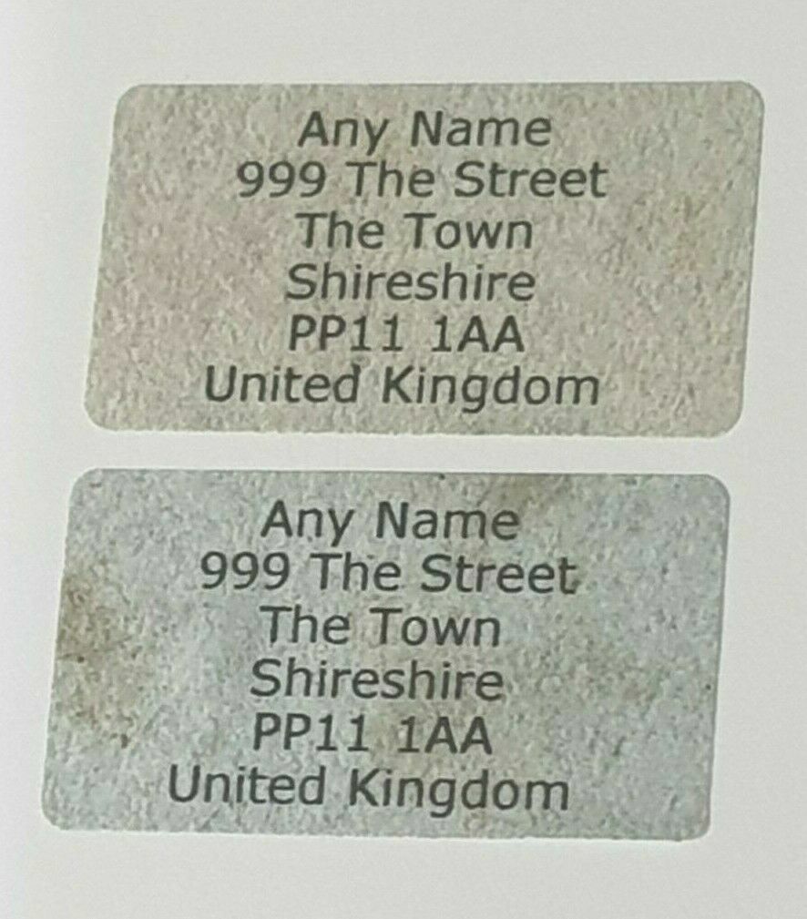260 x Mini Vintage Papers Personalised Name & Address Sticky Labels Stickers