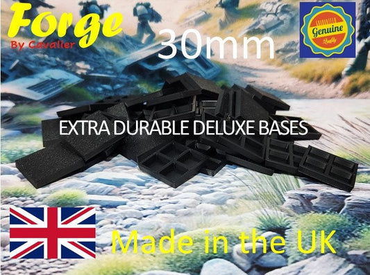 30mm Square Wargaming Bases EXTRA Durable Plastic War gaming - Tabletop Games