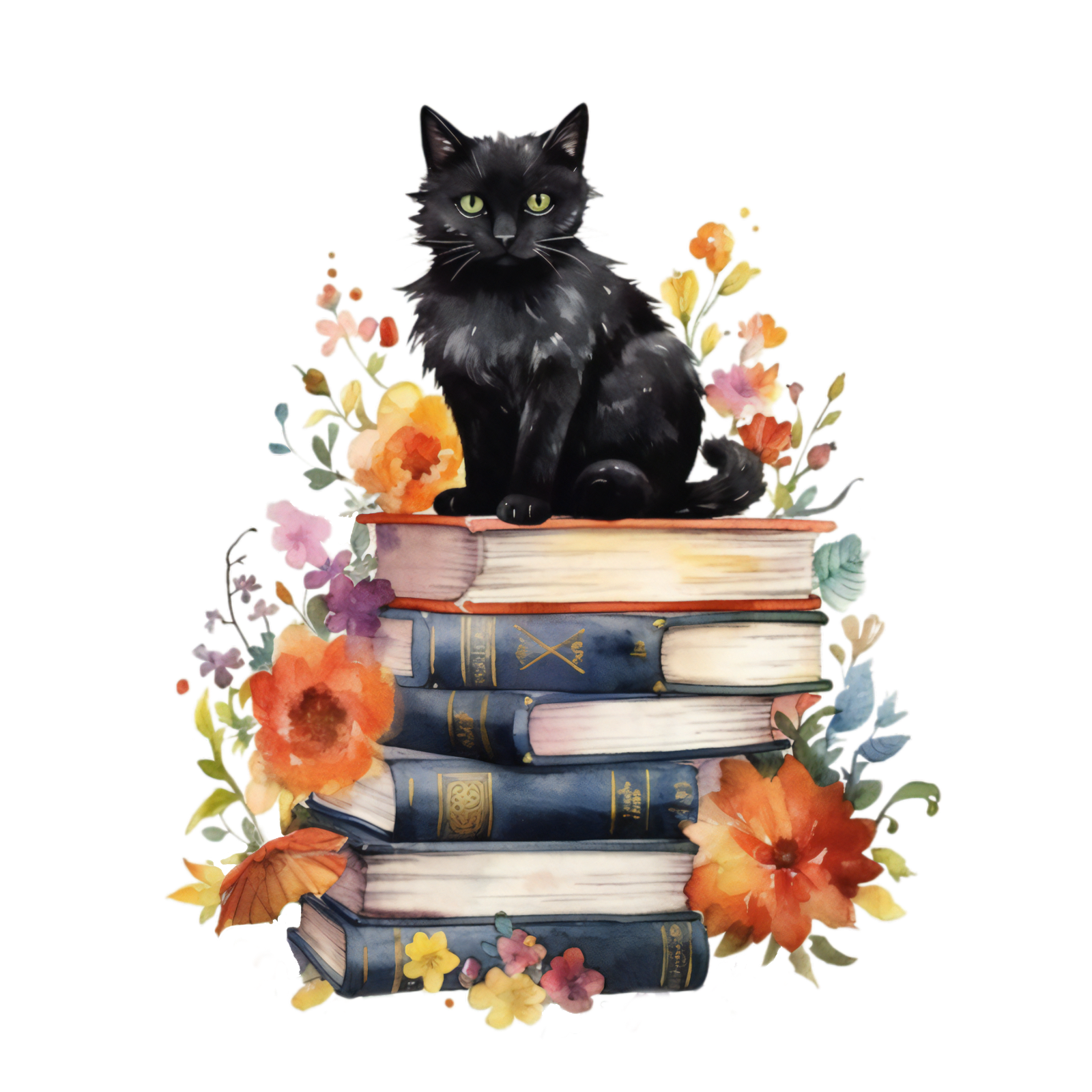 325 Black Cat Personalised Self Adhesive Address Handmade by Labels Stickers