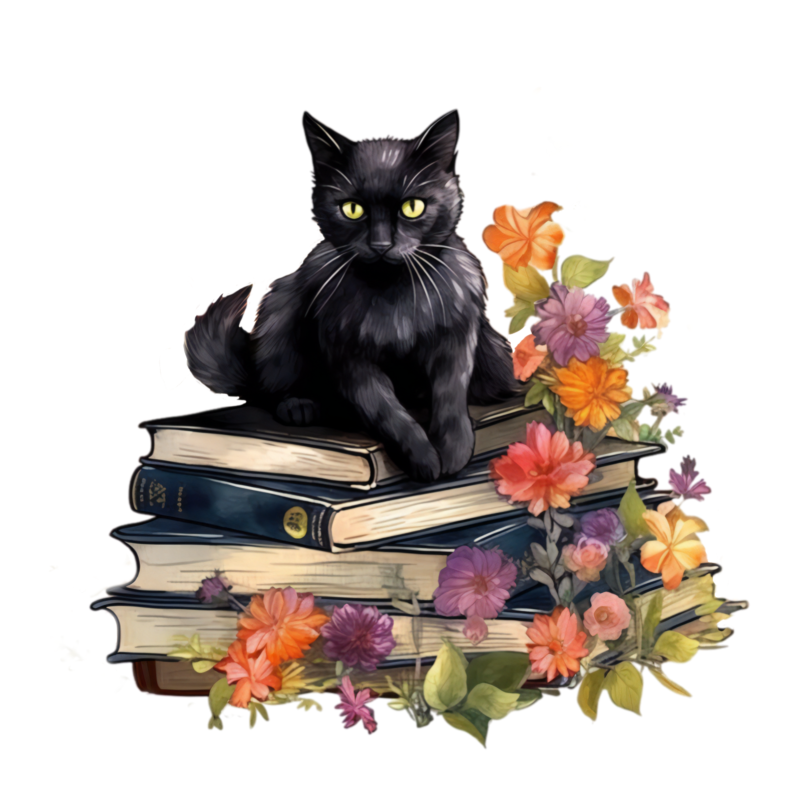 325 Black Cat Personalised Self Adhesive Address Handmade by Labels Stickers