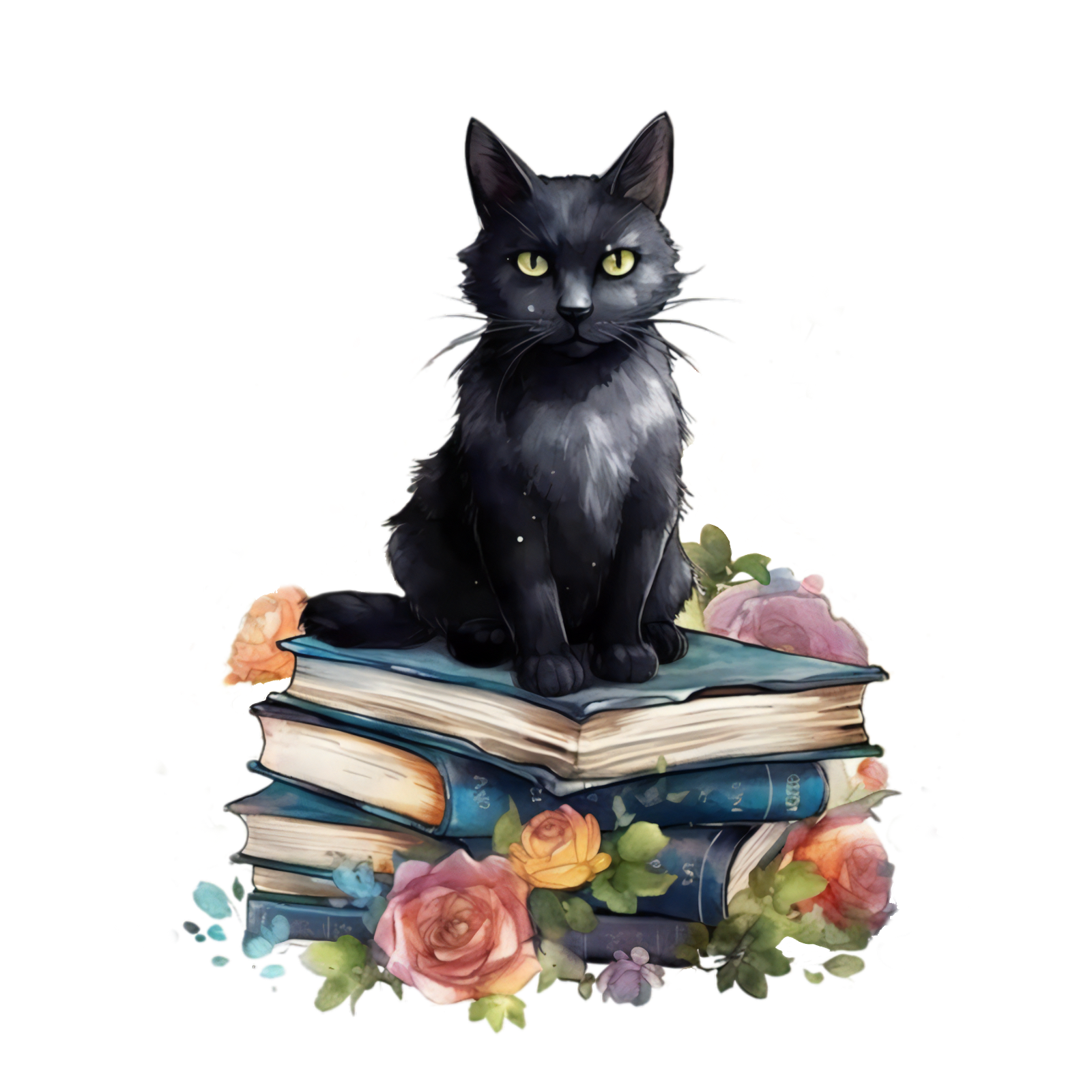 325 Black Cat Personalised Self Adhesive Address Handmade by Labels Stickers